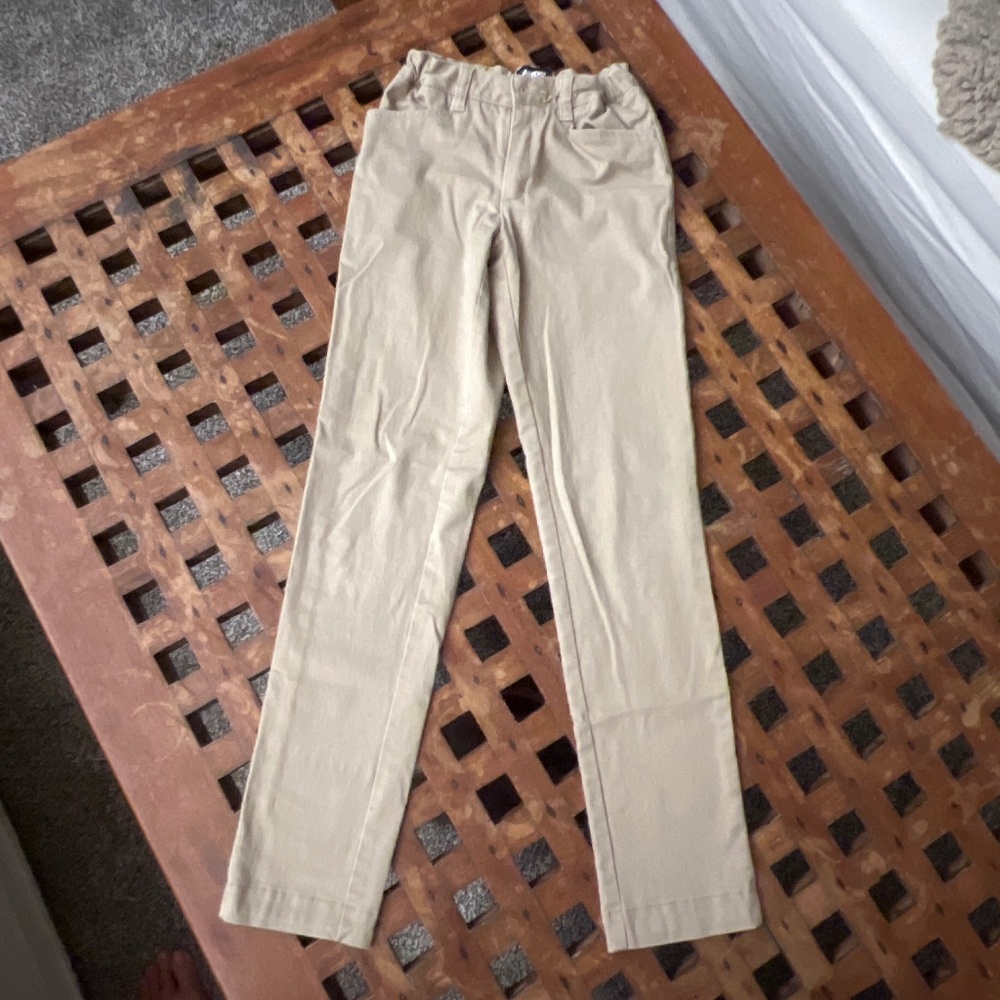 Lands End girls khaki uniform pants size 10 tall